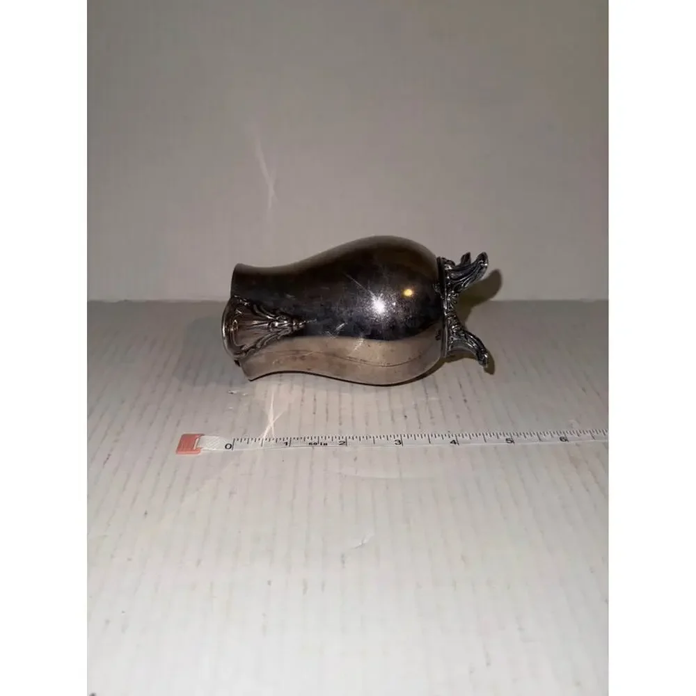W.M. Rogers Water Creamer Pitcher Sterling Silver Plate Vintage